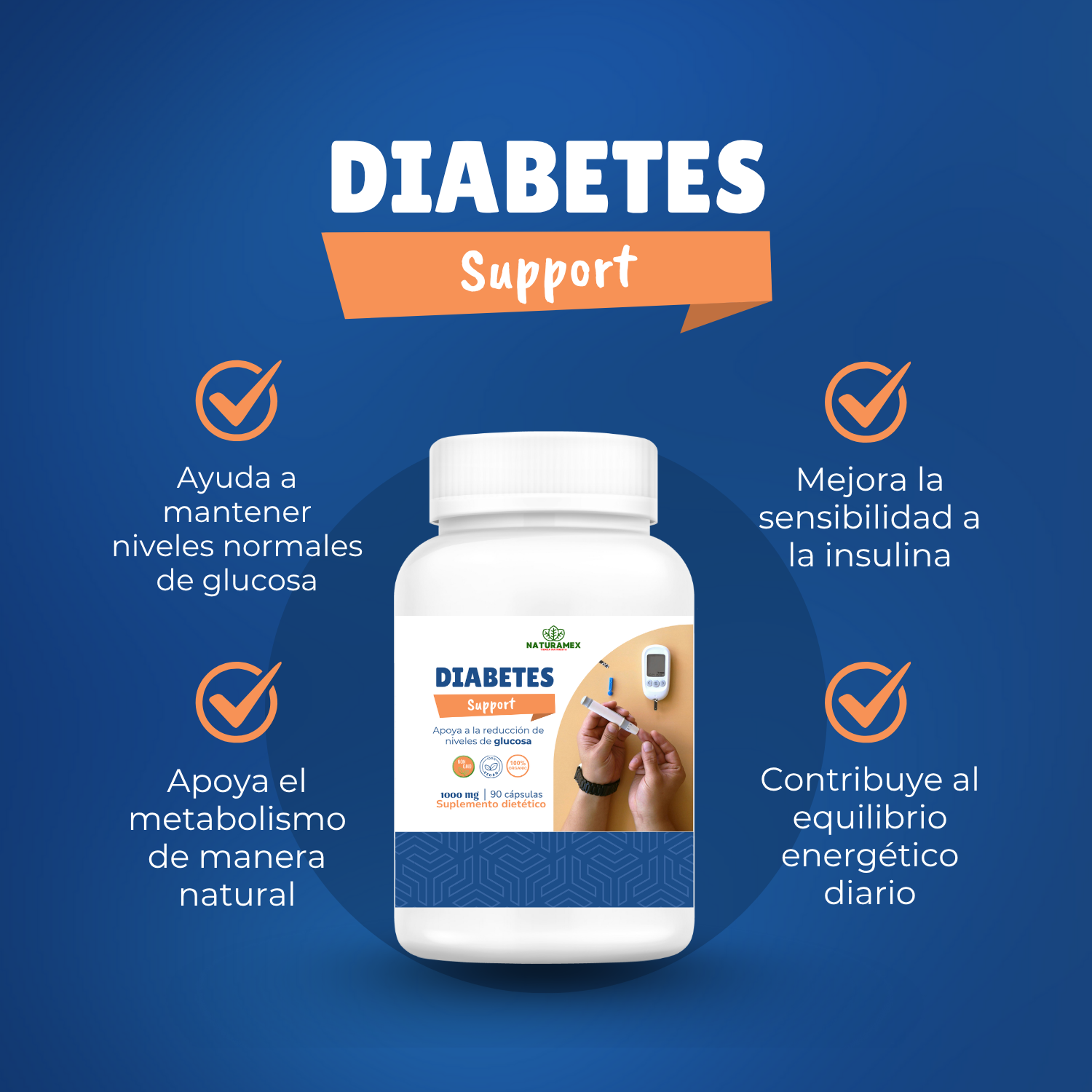 Diabetes Support 1 - 90 capsulas