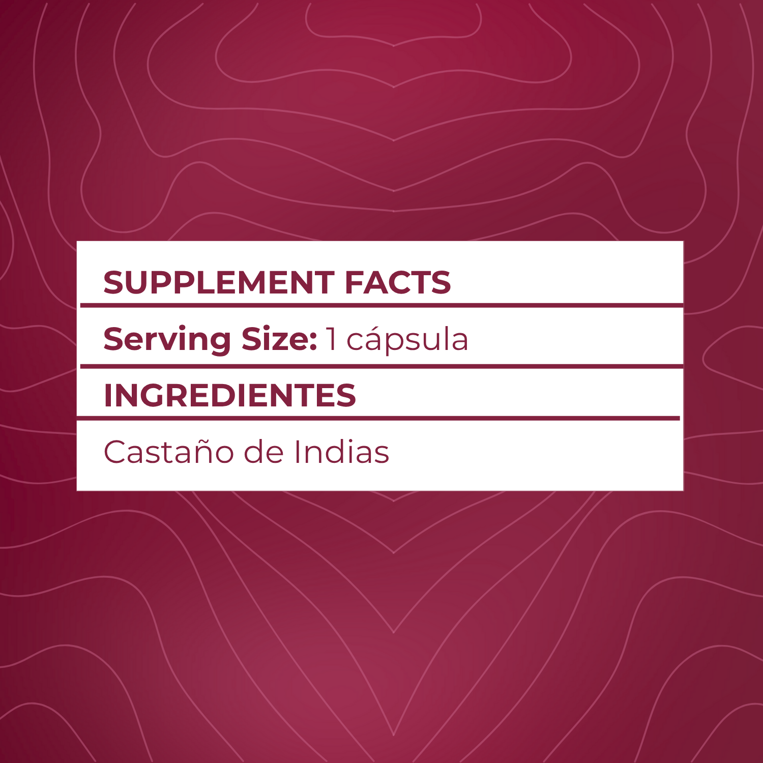 Castaño de indias - 90 capsulas