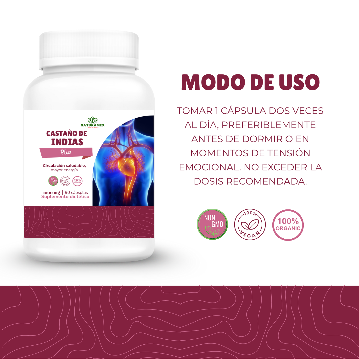 Castaño de indias - 90 capsulas