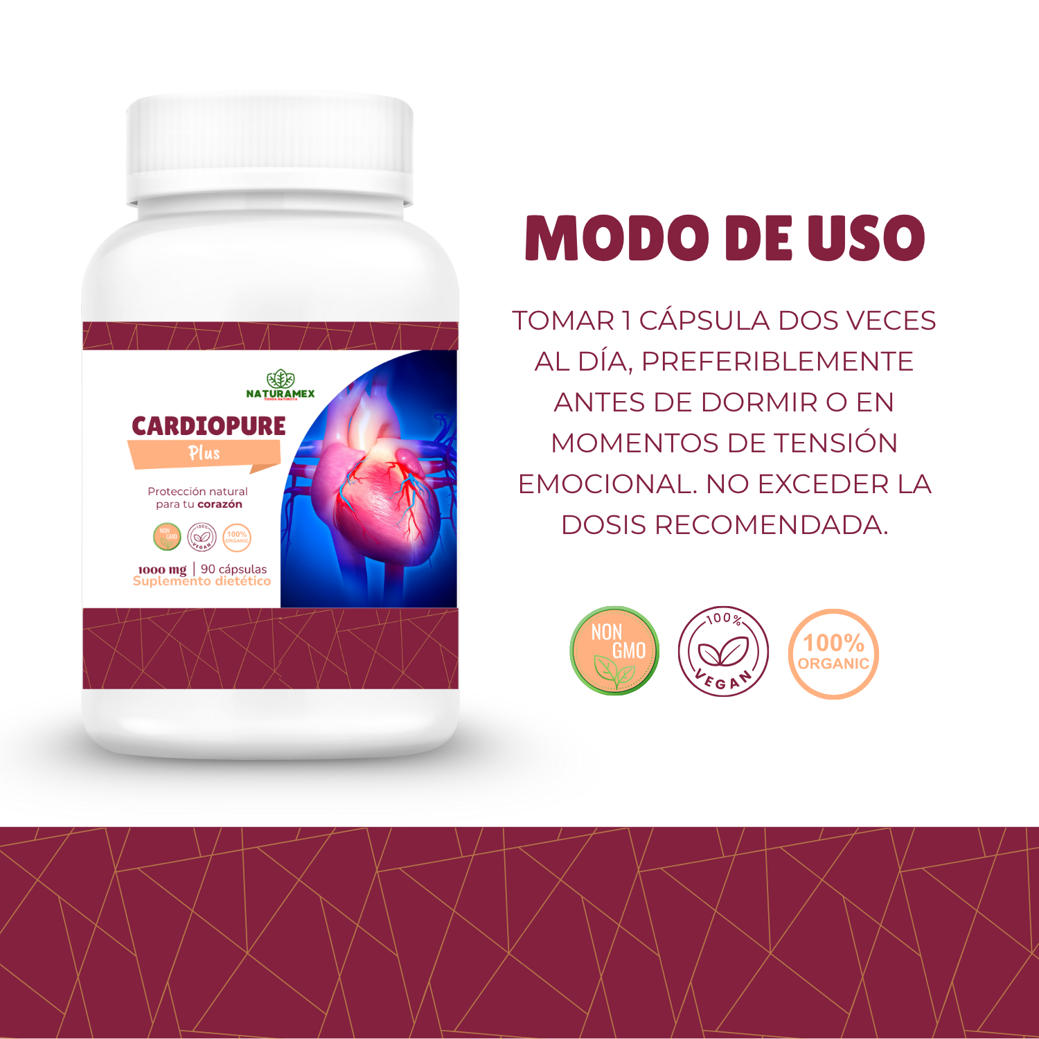 Cardiopure - 90 capsulas