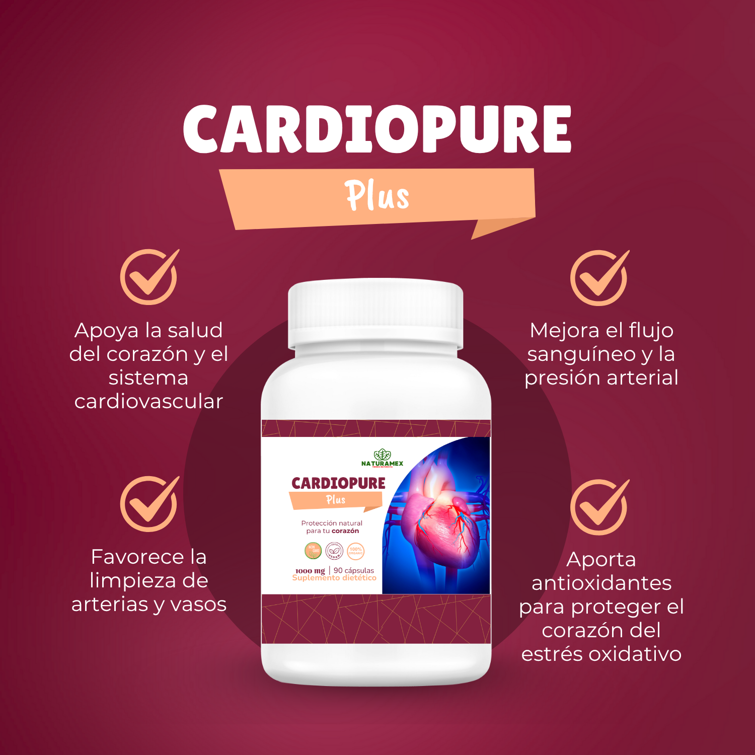 Cardiopure - 90 capsulas
