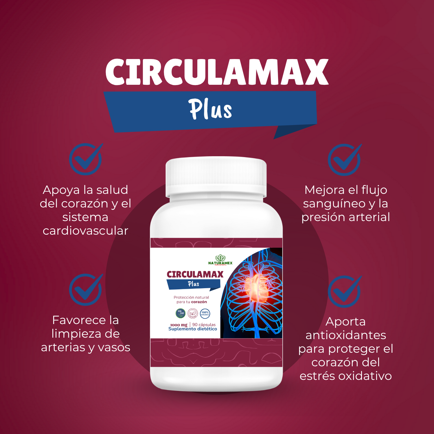 Circulamax - 90 capsulas