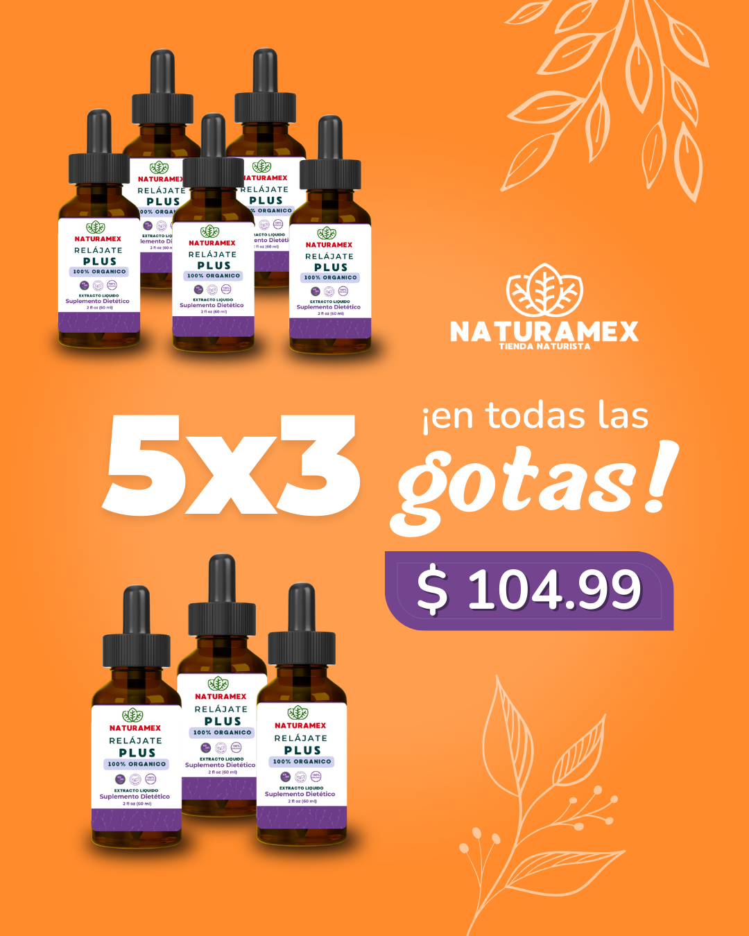 5x3 Relajate Plus 60 ML